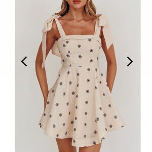 Selfie Leslie Embroidered Floral Mini Dress